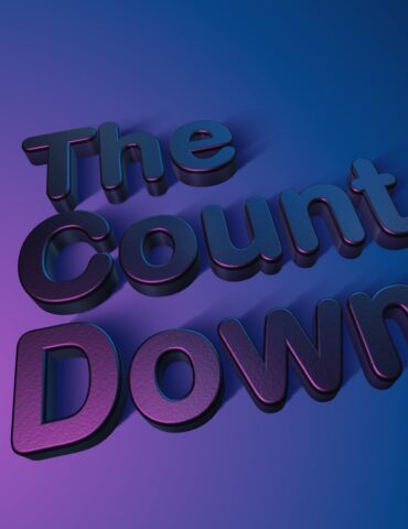 A purple and blue background with the words " the count down ".